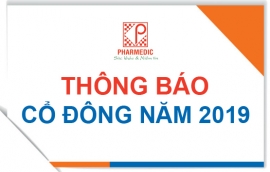 Thông báo cổ đông năm 2019