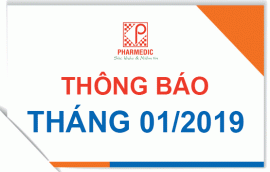 Thông báo tháng 1/2019