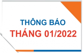 Thông báo tháng 01/2022