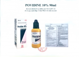 Thay đổi Số Đăng ký, mẫu mã bao bì và giá bán buôn mặt hàng POVIDINE 10% (Chai 90 ml)