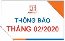 Thông báo tháng 02/2020