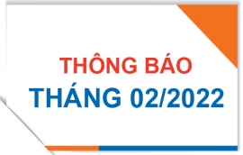 Thông báo tháng 02/2022