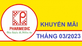 CHƯƠNG TRÌNH KHUYẾN MẠI: "ƯU ĐÃI THÁNG 3 CÙNG GYNOFAR, NATRICLORID PHARMEDIC (Nước Muối Sài Gòn)"