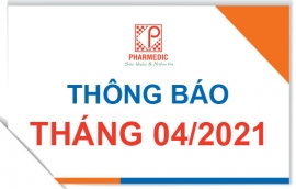 Thông báo tháng 04/2021