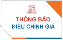 Thông báo 1873/PMC-VG kể từ ngày 01/01/2023, sẽ điều chỉnh giá các mặt hàng