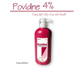 POVIDINE 4% (chai 800ml) kể từ lô 0010619 sẽ thay đổi SỐ Đăng ký.(SĐK cũ: VD-15137-11; SĐK mới: VD-31645-19 theo QĐ số: 108/QĐ-QLD ngày 27/02/2019)