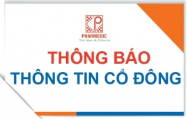 Thông báo về việc cung cấp thông tin đến Quý Cổ đông