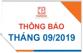 Thông báo tháng 09/2019