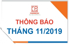 Thông báo tháng 11/2019