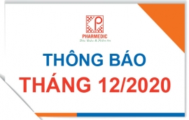 Thông báo tháng 12/2020