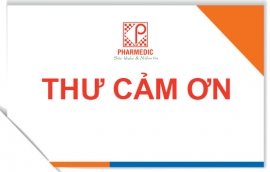 Thư Cảm Ơn tham gia viết bài "Pharmedic - Sức khỏe & Niềm tin tuổi 40"  và Danh sách phát thưởng cuộc thi