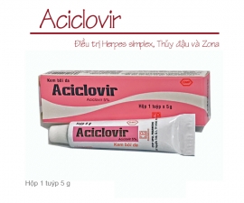 Thông báo mặt hàng mới: ACICLOVIR (tuýp kem 5 gam)