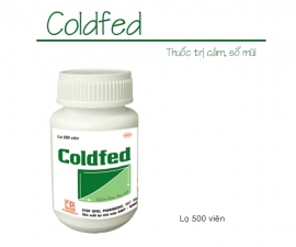 COLDFED (Lọ 500 viên) kể từ lô 0470719 sẽ thay đổi mẫu toa theo TT01/18