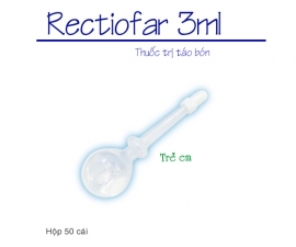 Thông báo mặt hàng thuốc: Rectiofar (Hộp/ 50 ống/ 3ml) kể từ lô 0320625 sẽ thay đổi mẫu nhãn bao bì (theo hình đính kèm)