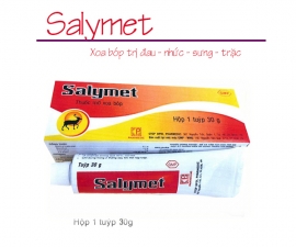 Thông báo mặt hàng SALYMET (tuýp 30g) kể từ lô 0020121 sẽ thay đổi kích thước hộp đơn vị và thùng.