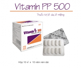 Thông báo các mặt hàng: VITAMIN PP 500 kể từ lô 0040622 sẽ cập nhật mẫu toa và bao bì hộp theo qui định ( mẫu toa đính kèm) đơn giá bán buôn không thay đổi