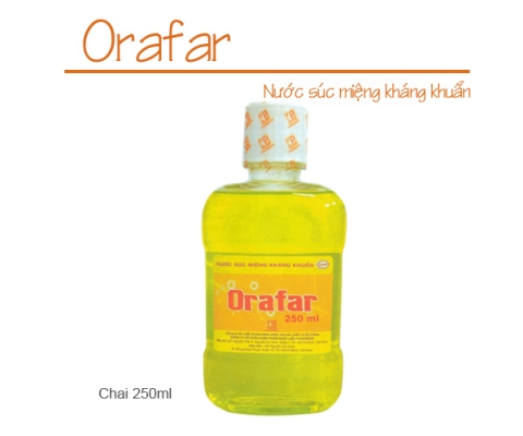 Công ty xin thông báo mặt hàng Mỹ phẩm mới ORAFAR (chai 250ml)