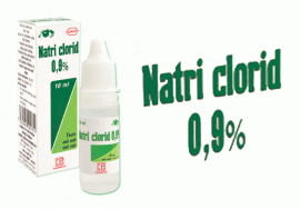 Thông báo về mặt hàng thuốc nhỏ mắt - nhỏ mũi NATRICLORID 0,9%