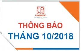 Thông báo tháng 10/2018